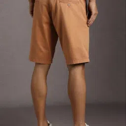 Louis Philippe Brown Cotton Slim Fit Shorts image 2
