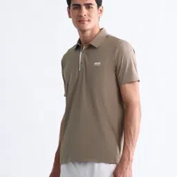 u.s. polo assn. Uspa Active Brown Slim Fit Sports Polo image 3