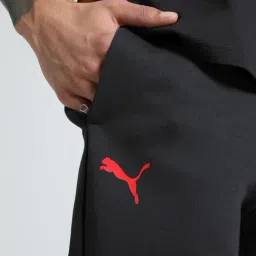 Puma Black Cotton Regular Fit Sports Joggers image 4