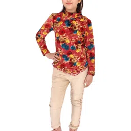 Cutecumber Kids Rust Printed Top image 4