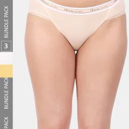 Amour Secret Women Pack Of 3 Striped Anti-Bacterial Breathable Bikini Briefs-picture-25