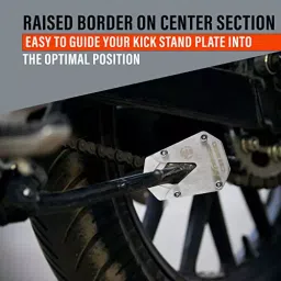 Allextreme Bike Stand Extender Pad Support Plate for Parking of Honda H'ness CB350, ALL-STD009 image 5