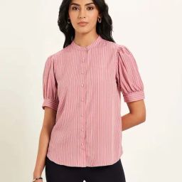 Annabelle by Pantaloons Pink Stripes shirt-picture-2