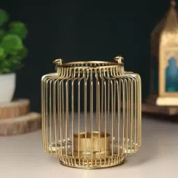 De Maison Decor Gold Iron Contemporary Orla Tlight Candle Holder-picture-48