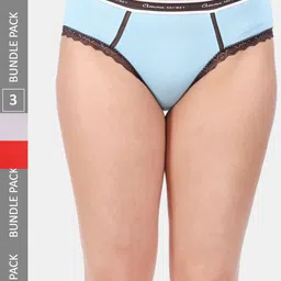 Amour Secret Women Pack Of 3 Mid Rise Anti-Bacterial Bikini Briefs-picture-28