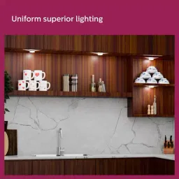 Philips Polycarbonate Rimless 5W Round Under Cabinet LED Light (Cool day Light) image 3