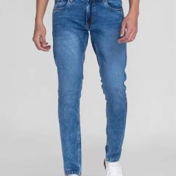 Giordano Blue Slim Fit Lightly Washed Stretchable Jeans-picture-19