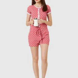 sweet dreams Sweetdreams Candy Pink Printed Jumpsuit image 5