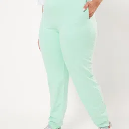 Bewakoof Green Mid Rise Joggers image 1