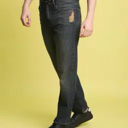 Bene Kleed Blue Straight Fit Low Distress Light Fade Cotton Jeans image 3