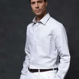 Rare Rabbit Grey Regular Fit Solid Shirt image 4