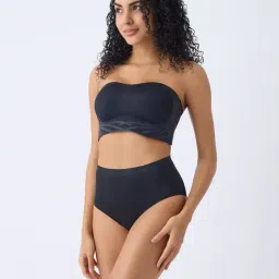 Wunderlove by Westside Black Shadow Sculpt Padded Bandeau Bra image 3