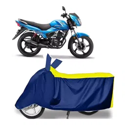 Auto Pearl Two Wheeler Cover for TVS Victor BS6 - Yellow, Blue-picture-13