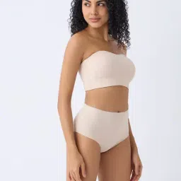 Wunderlove by Westside Light Beige Shadow Sculpt Padded Bandeau Bra image 3