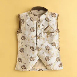 BAESD Boys Floral Regular Kurta with Dhoti Pants image 2