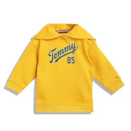 Tommy Hilfiger Kids Yellow Printed Full Sleeves Hoodie-picture-12