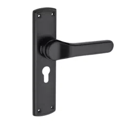 Jainson Locks Full Zinc Marco Cylinder Mortise Handle Lock Set Normal 60 mm Cylinder Size & 250 mm Size Jet Black + Black Finish, 984-picture-34