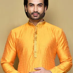 RANAK Men Ethnic Motifs Thread Work Kurta image 5