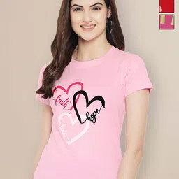 Metronaut Women Typography 3 Printed Applique T-shirt-picture-21