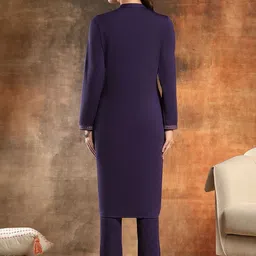 Nayam By Lakshita Women Ethnic Motifs Embroidered Regular Thread Work Kurta with Trousers image 5