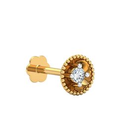 KUBERBOX 14KT Gold Nosepin Diamond-0.53 Gram-picture-33