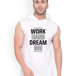 FABSTIEVE Typography Printed Sleeveless Hooded Cotton Gym Vest-picture-21