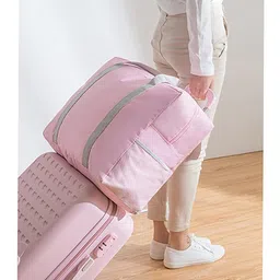 luckymorden Travel Foldable Nylon Bag Portable Waterproof Handbag Folding Sport Weekend Shopping Luggage Bag Gym Sports Bag 2 Pc (Multicolor) image 5