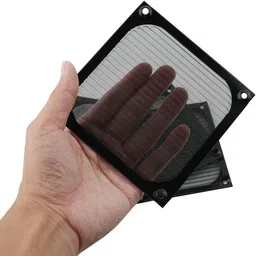 hasthip HASTHIP® 120mm Aluminum Alloy Stainless Mesh Fan Filter Dust Guard (Black) image 5