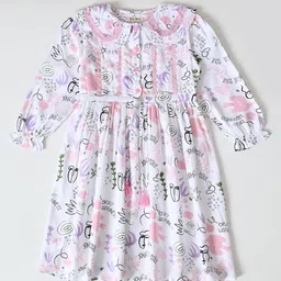 Bella Moda Conversational Print Bell Sleeve Fit & Flare Dress image 5