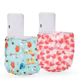 Little Pea Reusable & Washable Freesize Cloth DiapersLeak-Proof, Pack of 2, Soft as a Nappy-picture-22