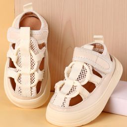Babyoye Sandals With Velcro Closure - Beige-picture-40