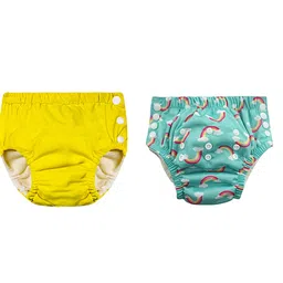 Chinmay Kids Reusable Swim Diaper Pants Pack of 2 Soft Adjustable and Leak-Proof Unisex Swimming Pool Wear for Infant Boys and Girls-picture-26