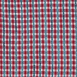Aura Red & Blue 5 Pieces Checked Cotton Square Cushion Covers image 4