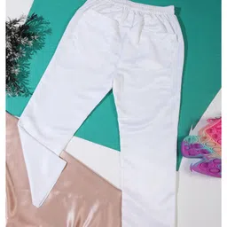 Cutiekins Woven Button Detailed Trousers - White image 4