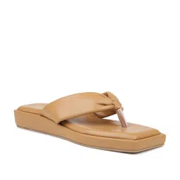 Inc.5 Women's Dark Beige Thong Sandals image 2