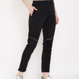 Okane Black Regular Fit Trackpants image 4