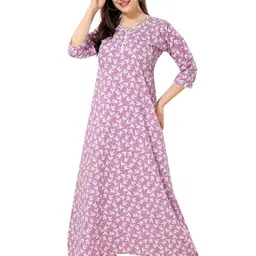 Piu Printed Maxi Nightdress-picture-22