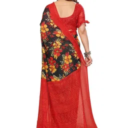 Moda Rapido Floral Poly Georgette Designer Saree image 3