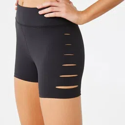 Forever 21 Black Regular Fit Biker Shorts image 4