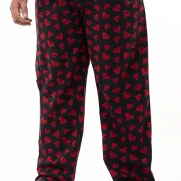 Bewakoof Black Cotton Regular Fit Printed Nightwear Pyjamas-picture-28