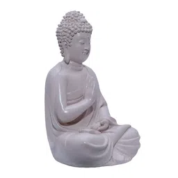 Ashnam White Teaching Buddha Figurine Showpiece-picture-37
