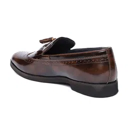 San Frissco Men Brown Semiformal Slip-On Brogues image 4
