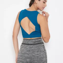 Clovia Blue Non Wired Padded Sports Bra image 2