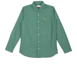 U.S. Polo Assn. Kids Dark Green Printed Full Sleeves Shirt-picture-29