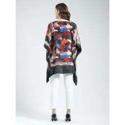 Monte Carlo Multicolor Regular Fit Printed Poncho image 2