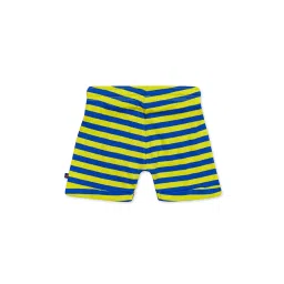 H by Hamleys Kids Royal Blue & Lime Green Striped Shorts image 2