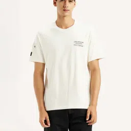 Levi's Men's Print Cream Crew Neck T-Shirt-picture-42