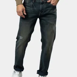 Being Human Blue Cotton Slim Fit Distressed Distressed Jeans image 1