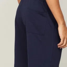 Fame Forever by Lifestyle Navy Blue Cotton Regular Fit Shorts image 5