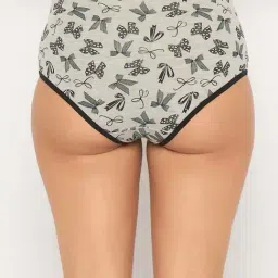 Clovia Multi Cotton Regular Fit Printed Hipster Panties - Pack Of 3 image 5